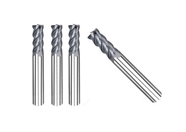HRC68° High Speed High Hardness Flat Carbide End Mill Cutter 4 Flute Long Service Life