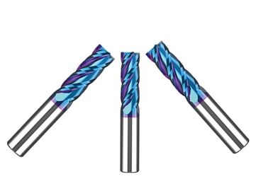 HRC55 ° Flat End Mill Cutter High Performance Tungsten Carbide Milling Cutters Nano